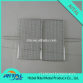 Barbecue Grill BBQ Net Mesh Handle Wire Clamp